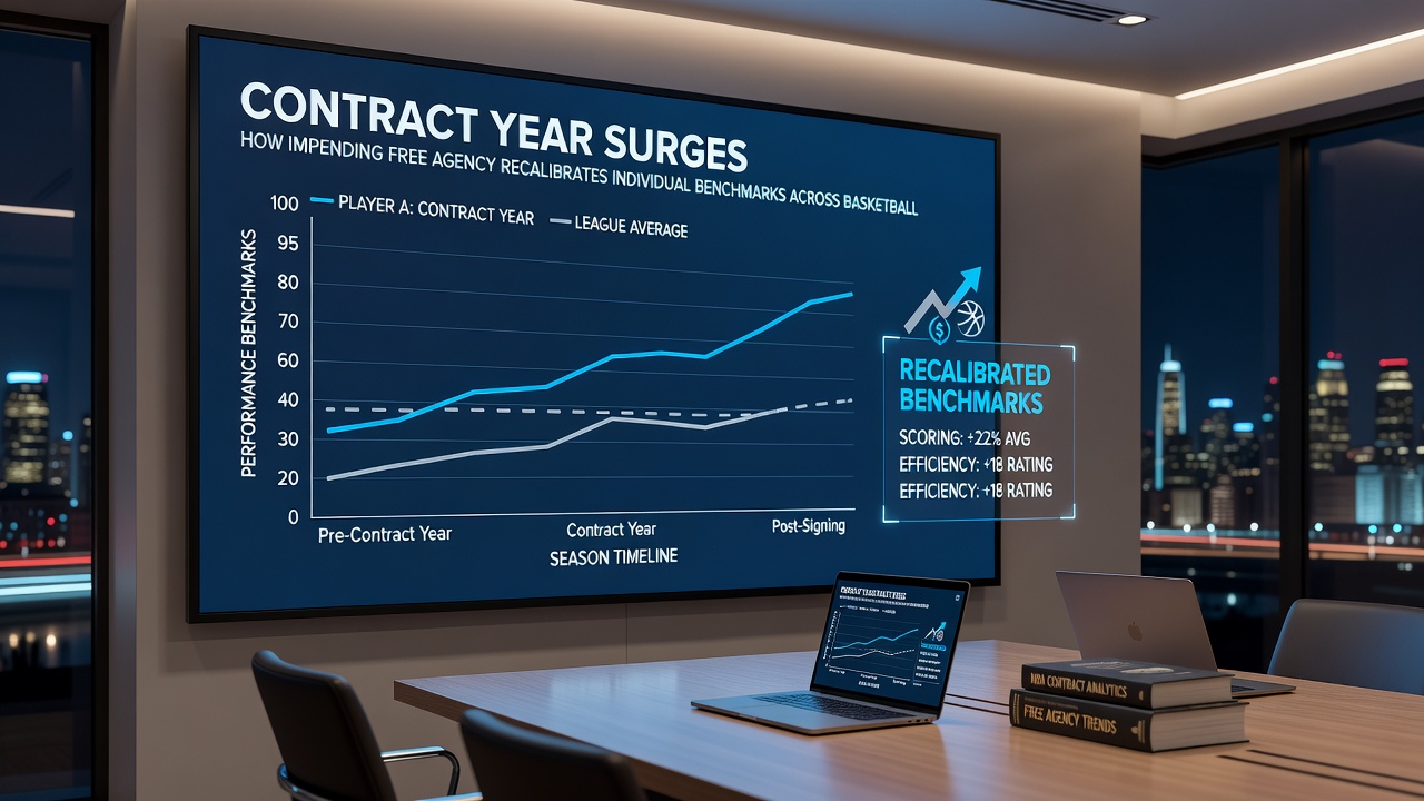 Detailed view of hockey player executing during contract year performance surge