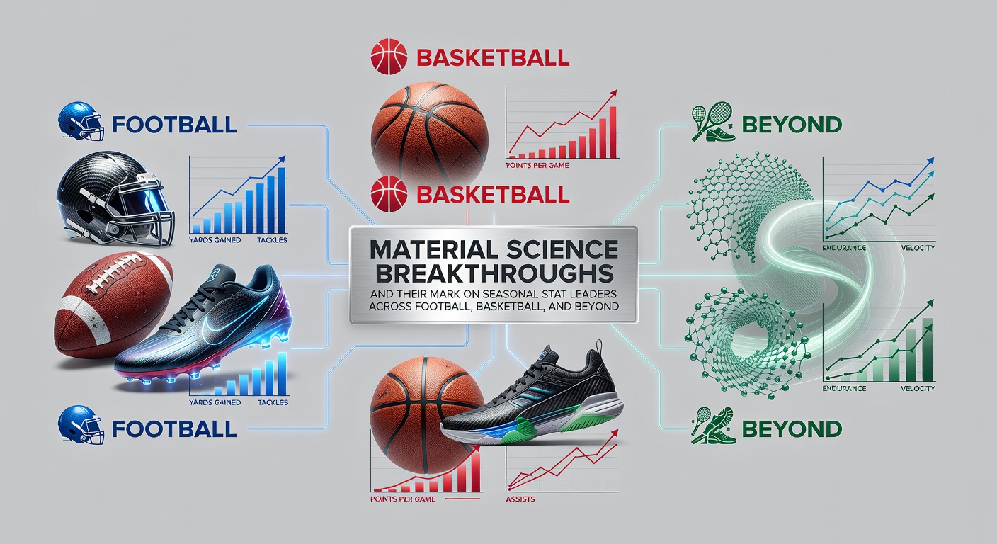 Advanced composite materials used in modern sports equipment including helmets and footwear